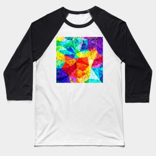 Mosaic Colorful Pattern Baseball T-Shirt